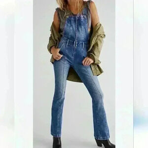 Vanilla Star Slim Bootcut Zip Front Overall